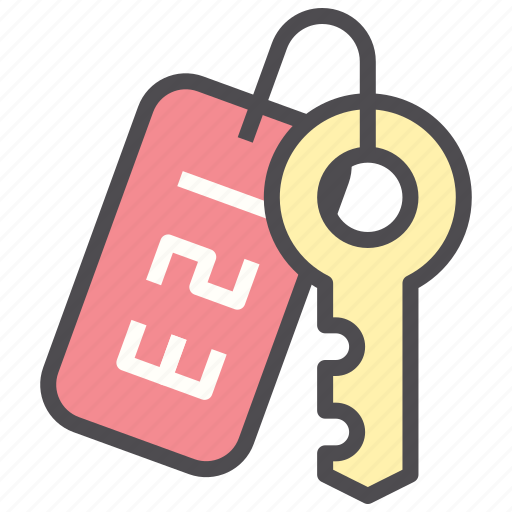 Hotel, key, lock, number, room, secure icon - Download on Iconfinder