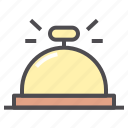 bell, front, hotel, office, reception, room service