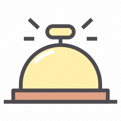 Bell, front, hotel, office, reception, room service icon - Download on Iconfinder