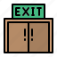 exit, door, doorway, escape 