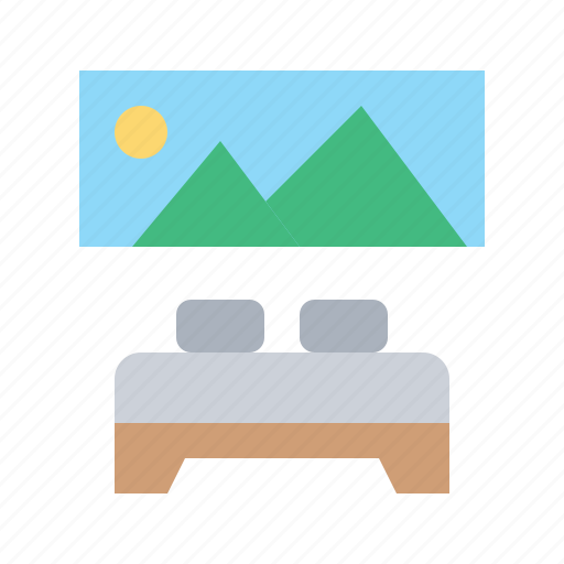 Double, bed, bedroom, home, room, sleep icon - Download on Iconfinder