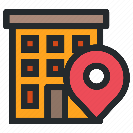 Hotel, room, building, apartment, condo, architecture, location icon - Download on Iconfinder