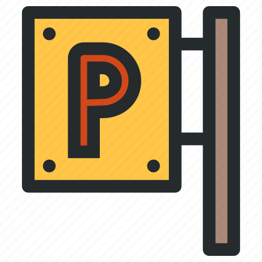 Hotel, room, parking, sign, place, signaling icon - Download on Iconfinder