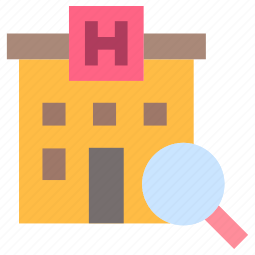Hotel, room, building, apartment, architecture, find, search icon - Download on Iconfinder