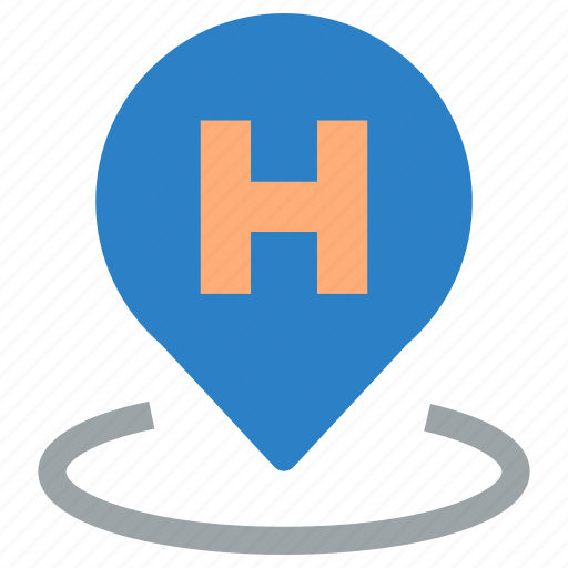 Hotel, room, location, map, pin, place, placeholder icon - Download on Iconfinder