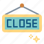 close, closed, shop, sign 