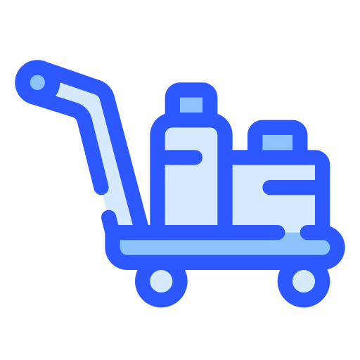 Luggage, cart, transportation, vacations, leaving, tourist icon - Download on Iconfinder