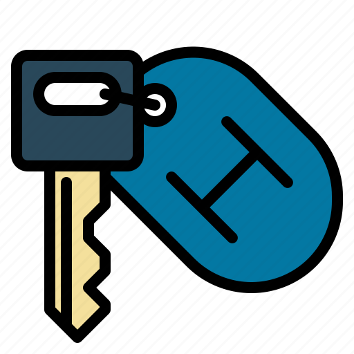 Hotel, key, keychain, room icon - Download on Iconfinder