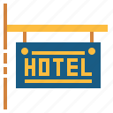 hostel, hotel, rest, sign, vacations