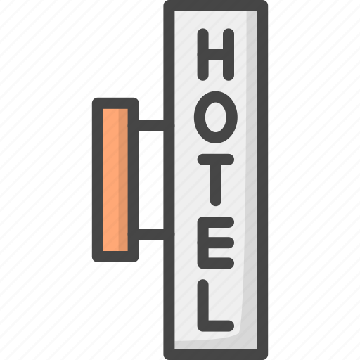 Filled, hotel, outline, service, sign icon - Download on Iconfinder
