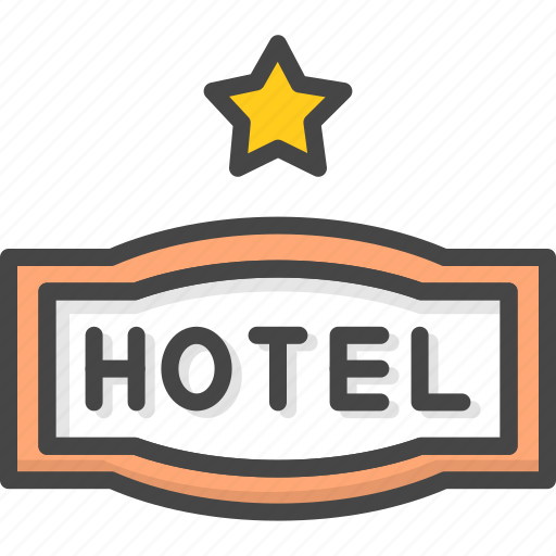 Filled, hotel, outline, service, sign, star icon - Download on Iconfinder