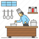 chef, motel, hotel, cooking, restaurant, kitchen, kitchen utensils