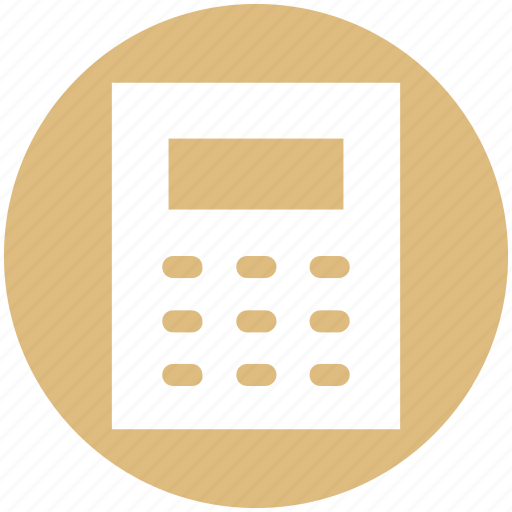 Accounting, calculate, calculator, machine, math, numbers icon - Download on Iconfinder