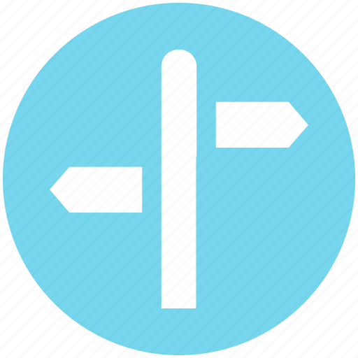Direction arrows, direction post, direction sign, pointing arrow, signpost, traffic sign icon - Download on Iconfinder