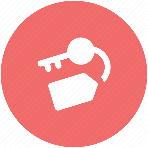 Key, key tag, lock, password, protection, safety icon - Download on Iconfinder