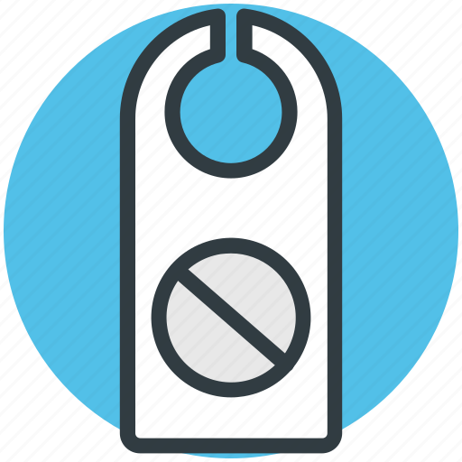 Do not disturb, door hangers, door label, doorknob hanger, hotel room icon - Download on Iconfinder