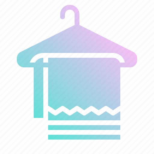 Bath, dry, hanger, towel, wiping icon - Download on Iconfinder