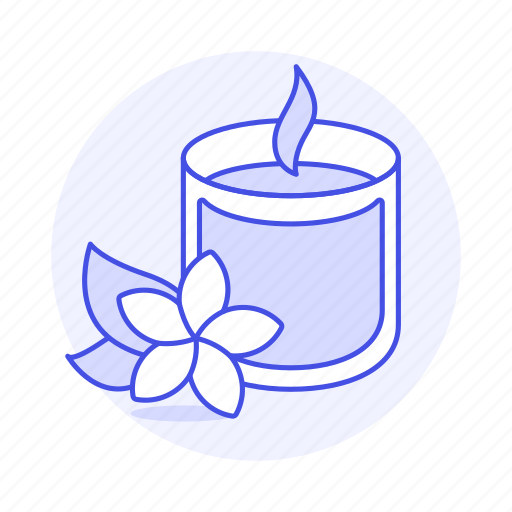 Candle, chill, flower, holiday, hotel, meditation, relaxation icon - Download on Iconfinder
