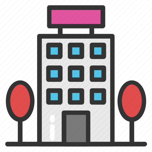 Hotel, hotel building, motel, tourist guest house, tourist home icon - Download on Iconfinder