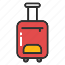 luggage, tourist bag, traveling bag, trolley bag, wheel bag 