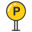 parking, parking area, parking sign, parking space, parking zone 