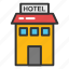 hotel, hotel building, motel, tourist guest house, tourist home 