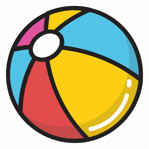 Ball, beach ball, parachute ball, pool toy, swimming pool ball icon - Download on Iconfinder