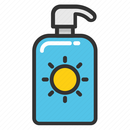 Beach item, skin care, sun lotion, sun screen cream, sunblock cream icon - Download on Iconfinder