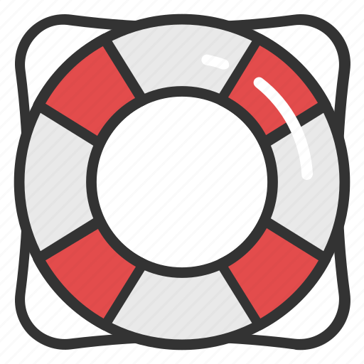 Life buoy, life ring, lifeguard, lifesaver, saver ring icon - Download on Iconfinder
