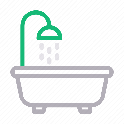 Bath, hotel, shower, tub, water icon - Download on Iconfinder
