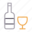 alcohol, bottle, glass, juice, wine 