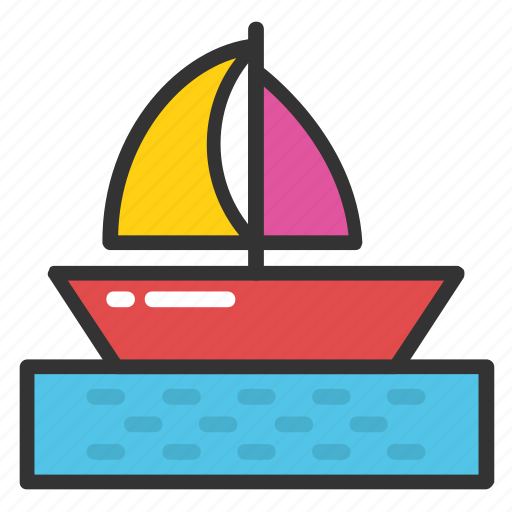 Boat, sailboat, sailing boat, vessel, yacht icon - Download on Iconfinder