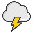 atmosphere, cloud lightning, power bolt, storm cloud, thunderstorm