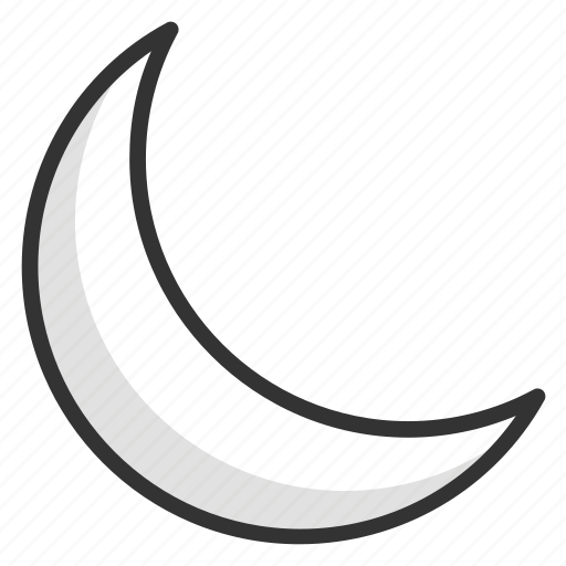 Crescent, moon, new moon, planet, sickle moon icon - Download on Iconfinder