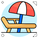 beach, chair, seat, relax, outdoor, sunbath
