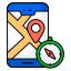 mobile, map, location, direction, gps, navigation 