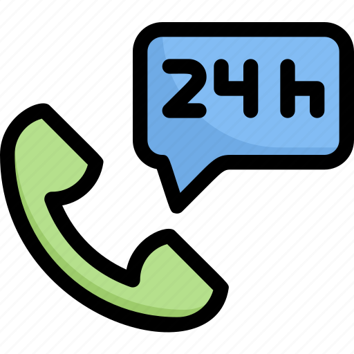 24 hour customer service, holiday, hotel, reservation, resort, traveling, vacation icon - Download on Iconfinder