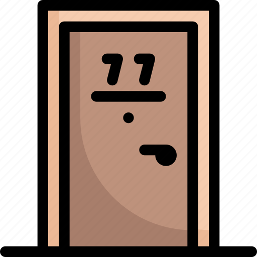 Door number, holiday, hotel, resort, room, traveling, vacation icon - Download on Iconfinder