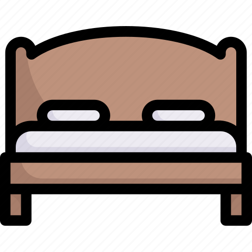 Bedroom, double bed, holiday, hotel, resort, traveling, vacation icon - Download on Iconfinder