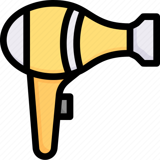 Blower, hair dryer, holiday, hotel, resort, traveling, vacation icon - Download on Iconfinder