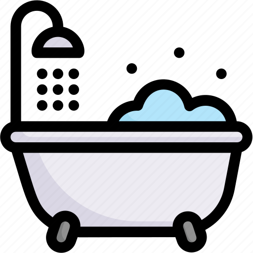 Bathroom, bathtub, holiday, hotel, resort, traveling, vacation icon - Download on Iconfinder