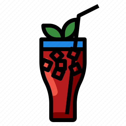 Beverage, drink, glass, ice, juice icon - Download on Iconfinder