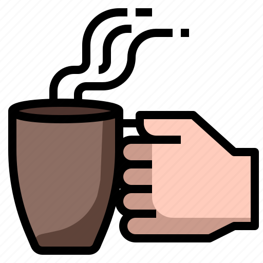 Coffee, cup, drink, hand, mug icon - Download on Iconfinder