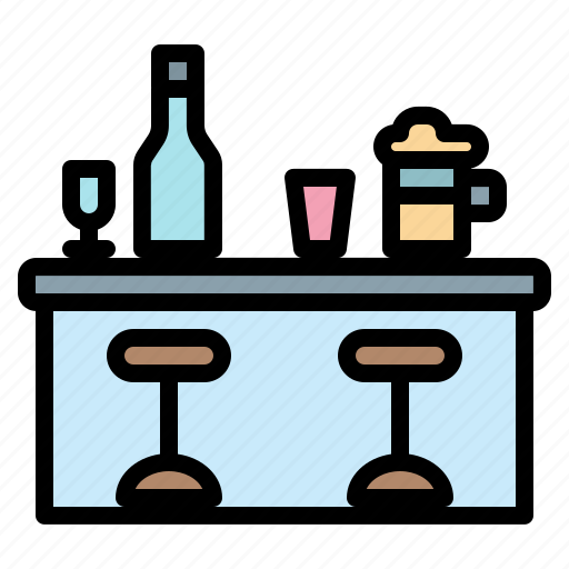 Hotel, barcounter, bar, cafe, counter, restaurant icon - Download on Iconfinder