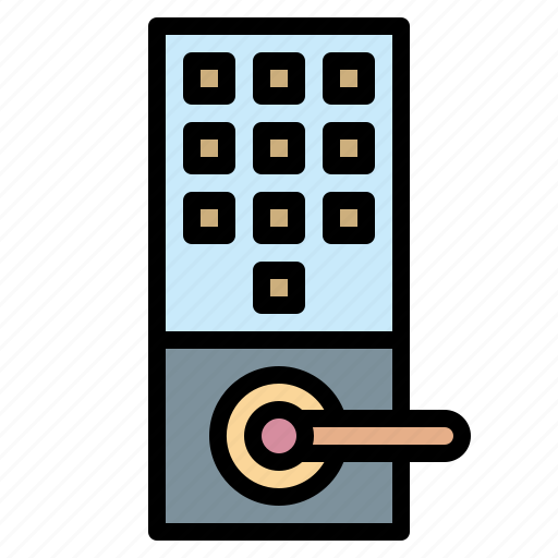 Hotel, doorlock, locker, protection, roomlocker, safety icon - Download on Iconfinder