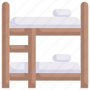bunk bed, dormitory room, holiday, hotel, resort, traveling, vacation