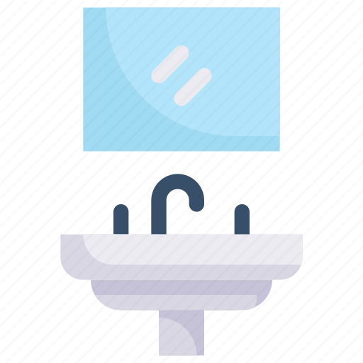 Bathroom, holiday, hotel, resort, sink and mirror, traveling, vacation icon - Download on Iconfinder