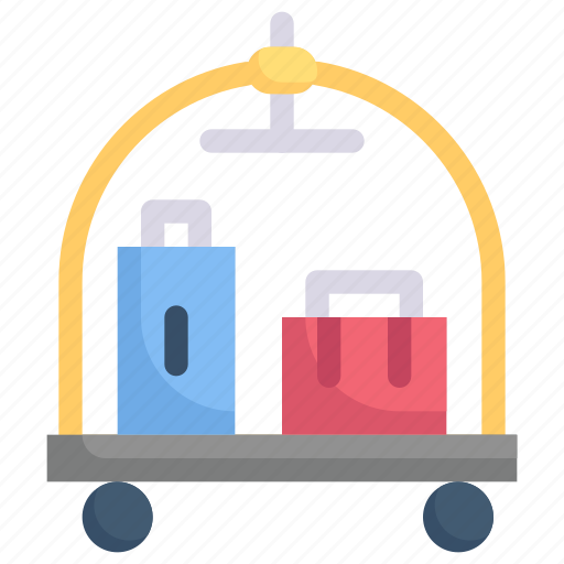 Bellboy, holiday, hotel, resort, traveling, trolley bag, vacation icon - Download on Iconfinder