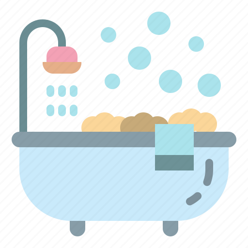 Hotel, bathtub, bathroom, curtain, bath icon - Download on Iconfinder