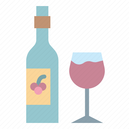 Hotel, wine, bottle, alcohol, drink, glass icon - Download on Iconfinder